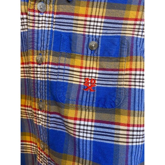 20X Wrangler Plaid Button Long Sleeve Shirt XXS Baby Toddler Boy TwentyX - Picture 2 of 4